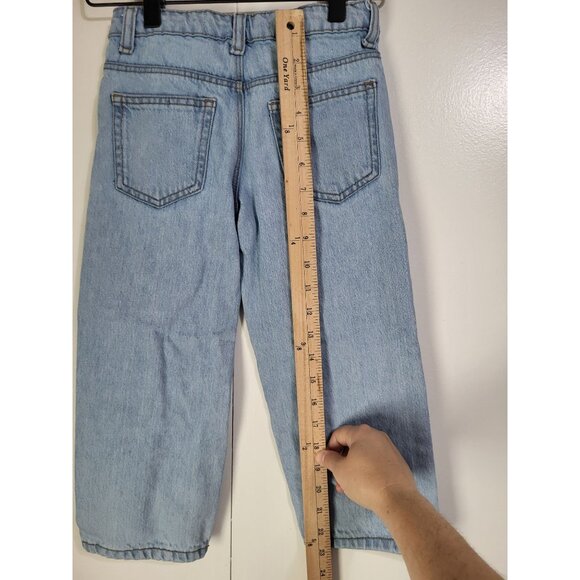 PRIMARK Toddler Girls SZ 4-5 Embroidered Denim Jeans Country Western Light Wash - Picture 7 of 12